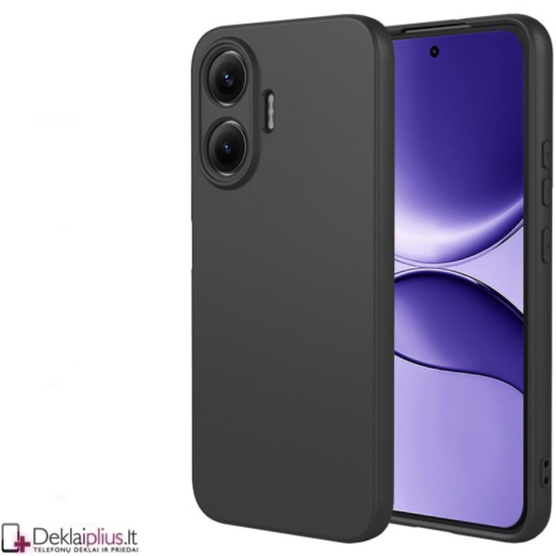 Silikoninis ploniausias dėklas su kameros apsauga - juodas (Xiaomi Poco F7 5G) Silikoninis ploniausias dėklas su kameros apsauga - juodas (Xiaomi Poco F7 5G)